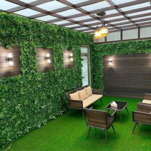 تركيب عشب جداري